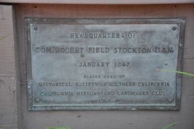 Headquarters of Com.Stockton Marker. Click for full size. Headquarters of Com.Stockton Marker image. Click for full size.