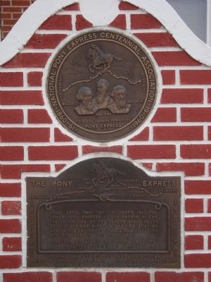 The Pony Express Marker. Click for full size. The Pony Express Marker image. Click for full size.