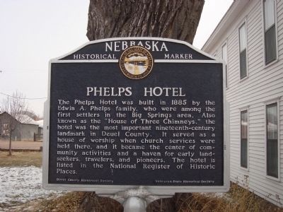 Phelps Hotel Marker image. Click for full size.
