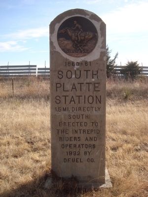 South Platte Station Marker image. Click for full size.
