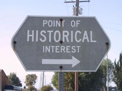 Point of Historical Interest Directional Sign image. Click for full size.