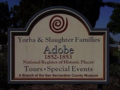 Yorba & Slaughter Families Adobe<br>1852 - 1853 image. Click for full size.