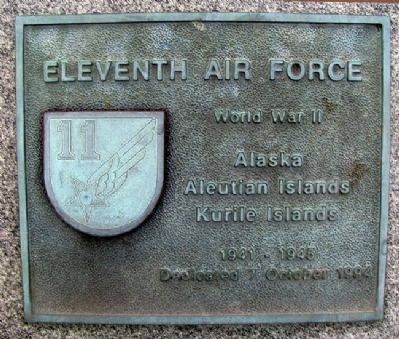 Eleventh Air Force Marker. Click for full size. Eleventh Air Force Marker image. Click for full size.