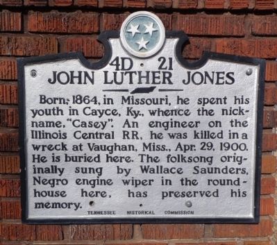 John Luther Jones Marker image. Click for full size.