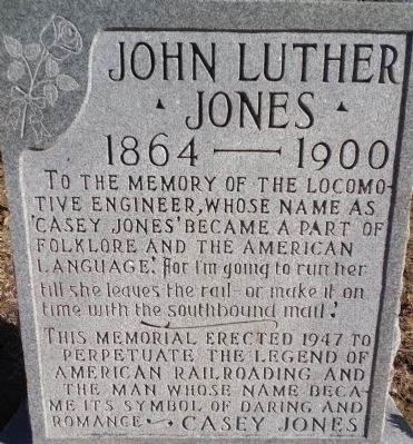 John Luther Jones gravesite image. Click for full size.