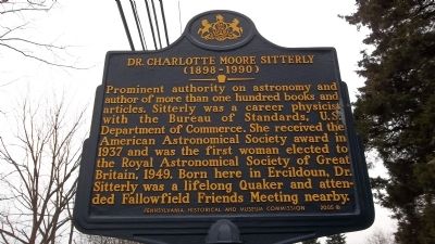 Dr. Charlotte Moore Sitterly Marker image. Click for full size.