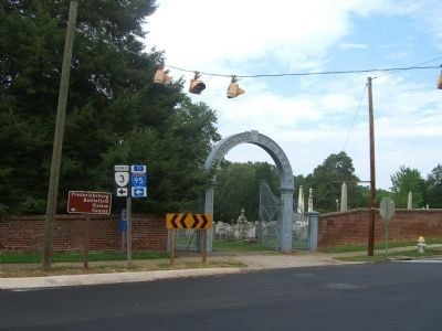 Entrance to the Confederate Cemetery. Click for full size. Entrance to the Confederate Cemetery image. Click for full size.