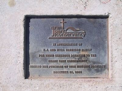 Grant Park Conservancy Marker. Click for full size. Grant Park Conservancy Marker image. Click for full size.