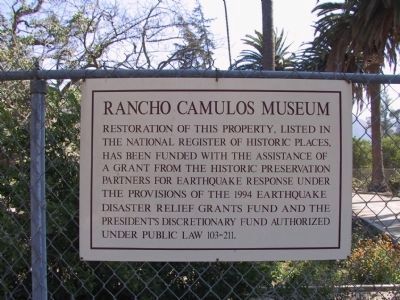 Rancho Camulos Museum image. Click for full size.