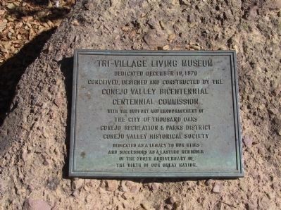 Tri-Village Living Museum Marker image. Click for full size.