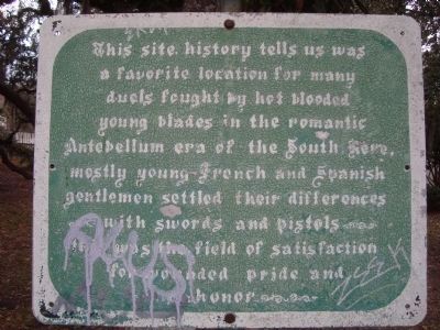 Duelling Grounds Marker. Click for full size. Duelling Grounds Marker image. Click for full size.