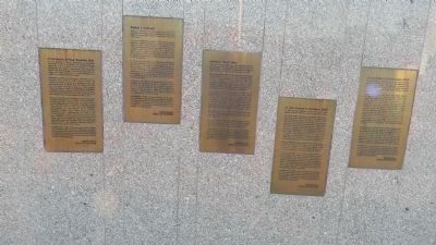 Aerospace Walk of Honor Inductee Plaques image. Click for full size.