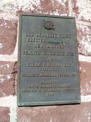 Old Demarest House Marker image. Click for full size.
