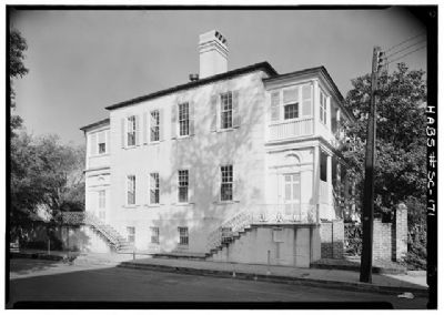Col. William Rhett House Historic American Engineering Record image. Click for full size.