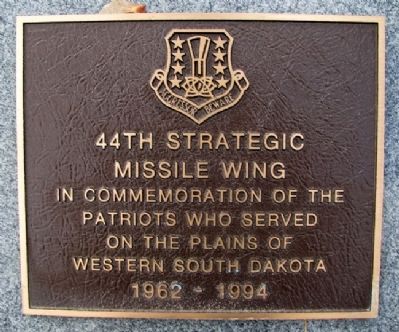 44th Strategic Missile Wing Marker image. Click for full size.