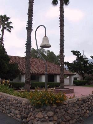 Mission Building and El Camino Real Bell image. Click for full size.
