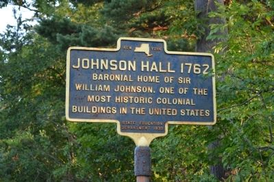Johnson Hall 1762 Marker image. Click for full size.