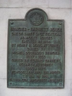 Bringier – Barnett House Marker image. Click for full size.