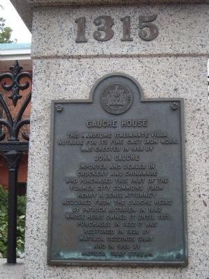 Gauche House Marker image. Click for full size.