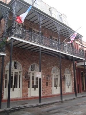 Site of First Louisiana School Marker image. Click for full size.