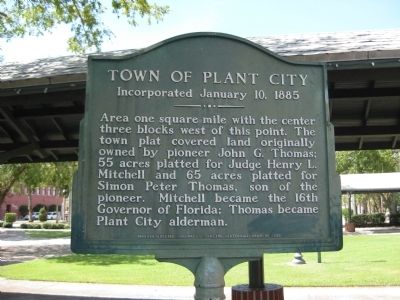 Town of Plant City Marker image. Click for full size.
