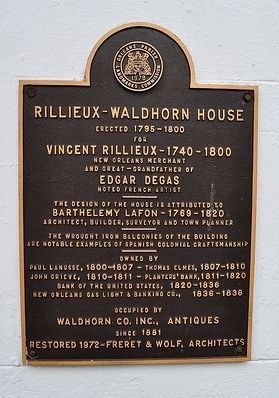 Rillieux – Waldhorn House Marker. Click for full size. Rillieux – Waldhorn House Marker image. Click for full size.