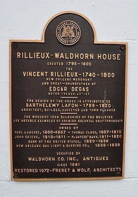Rillieux – Waldhorn House Marker image. Click for full size.