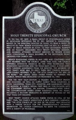 Holy Trinity Episcopal Church Marker image. Click for full size.