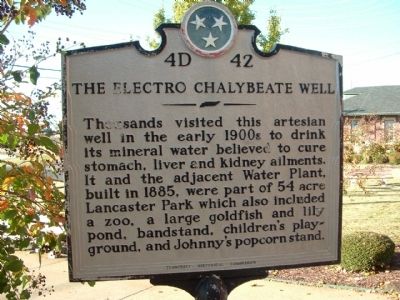 The Electro Chalybeate Well Marker image. Click for full size.