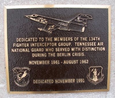 134th Fighter Interceptor Group Marker. Click for full size. 134th Fighter Interceptor Group Marker image. Click for full size.