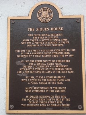 The Xiques House Marker image. Click for full size.