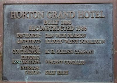 Horton Grand Hotel image. Click for full size.