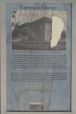 Carnegie Library Marker image. Click for full size.