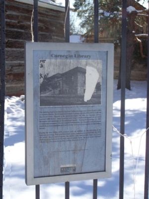 Carnegie Library Marker image. Click for full size.