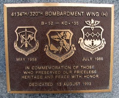 4134th / 320th Bombardment Wing (H) Marker image. Click for full size.