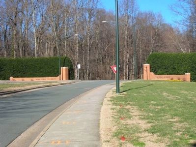 Wake Forest University entrance image. Click for full size.