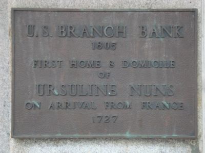 U.S. Branch Bank Marker image. Click for full size.