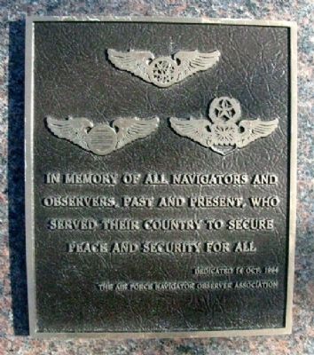 Navigators and Observers Marker. Click for full size. Navigators and Observers Marker image. Click for full size.
