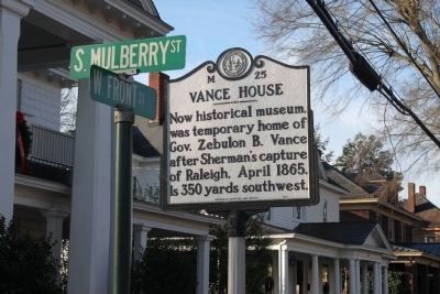 Vance House Marker image. Click for full size.