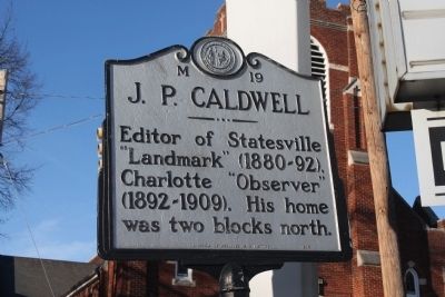 J. P. Caldwell Marker image. Click for full size.
