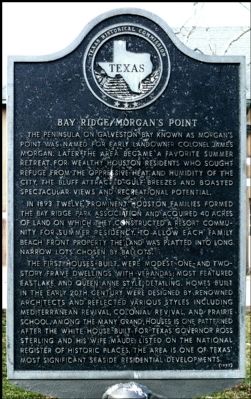 Bay Ridge / Morgan's Point Marker image. Click for full size.
