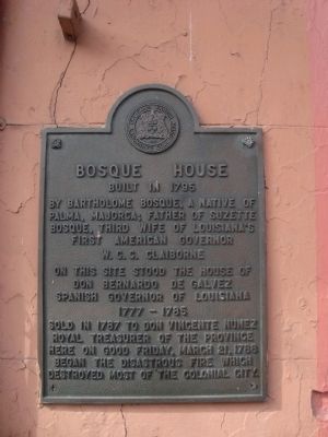 Bosque House Marker image. Click for full size.