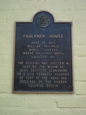 Faulkner House Marker. Click for full size. Faulkner House Marker image. Click for full size.