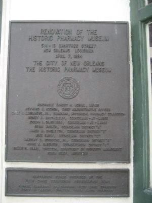 The Renovation Dedication Plaque image. Click for full size.