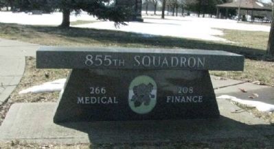 855th Bomb Squadron Bench. Click for full size. 855th Bomb Squadron Bench image. Click for full size.
