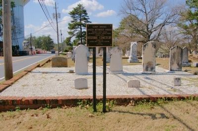 Sandy Springs United Methodist Church Historic Cemetery Marker image. Click for full size.