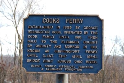 Cooks Ferry Marker image. Click for full size.