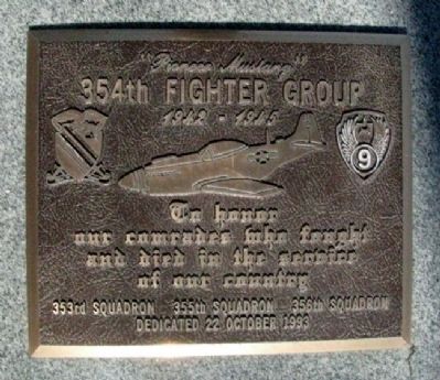 354th Fighter Group Marker. Click for full size. 354th Fighter Group Marker image. Click for full size.