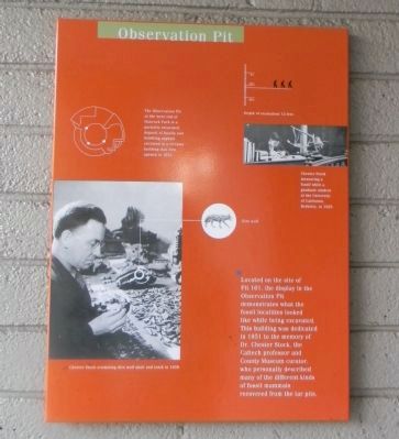 Observation Pit Marker image. Click for full size.