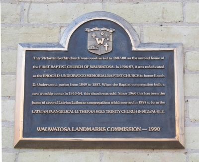 First Baptist Church Marker image. Click for full size.